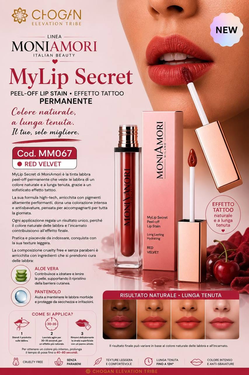 MyLip Secret - Tinta Labbra Peel-off
5,5 ml cod. MM067 - Red Velvet