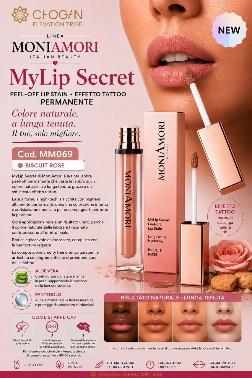MyLip Secret - Tinta Labbra Peel-off
5,5 ml MM069 - Biscuit Rose