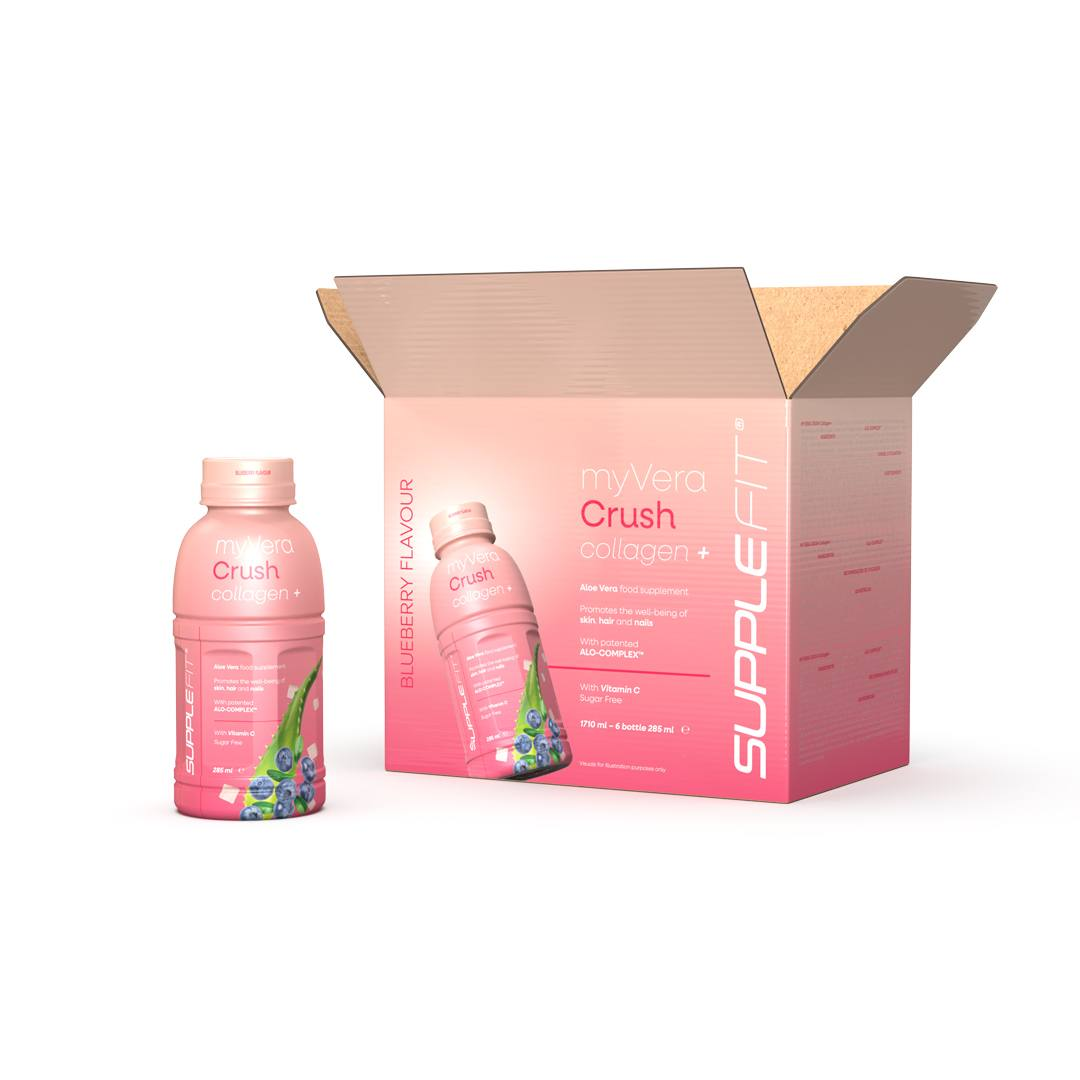 MYVERA CRUSH Collagen + | Integratore alimentare 6x 285 ml