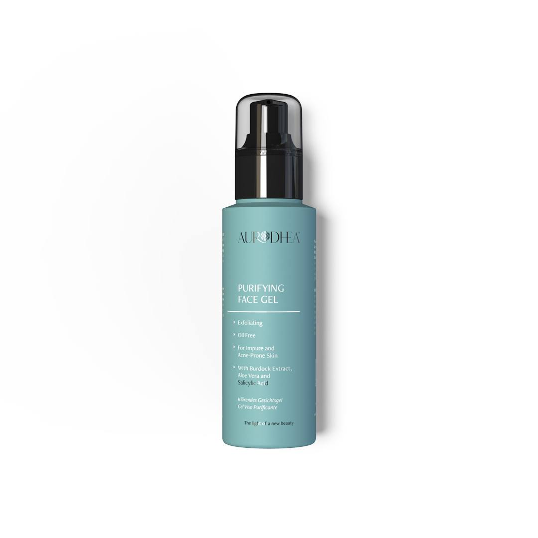 Gel viso purificante all'Acido Salicilico - Per pelli impure e acneiche
100 ml | Arricchito con Estratto di Bardana e Aloe Vera