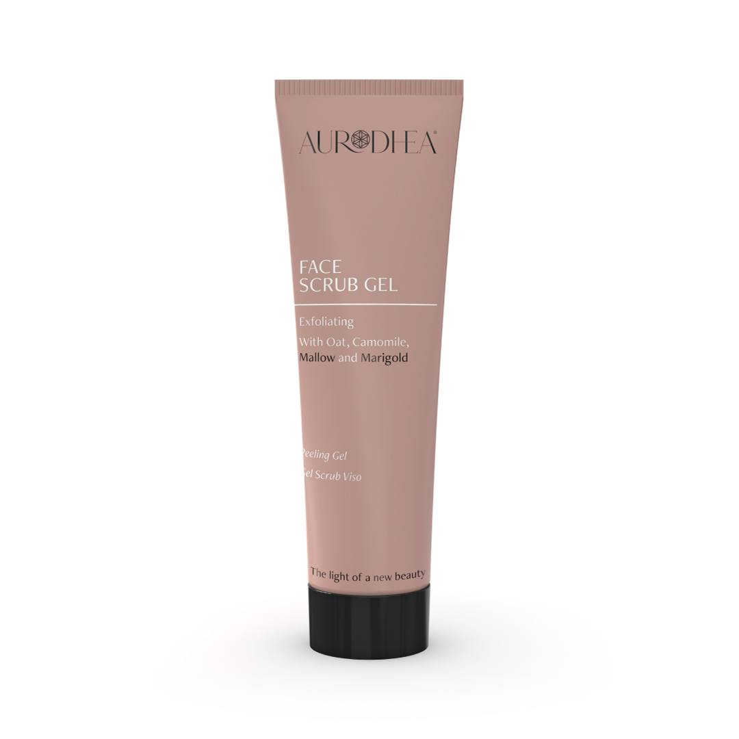 Gel Scrub viso
50 ml | Arricchito con Avena, Camomilla, Malva e Calendula