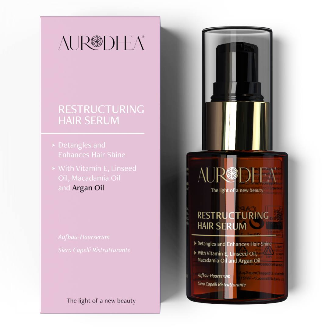 Siero Capelli Ristrutturante all'Olio di Argan
30 ml | Arricchito con Oli di Lino e Macadamia e Vitamina E