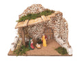 Capanna per presepe con 5 personaggi