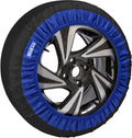 SPARCO Set di 2 Calze da Neve in Tessuto Nero Taglia L Facili Montare Auto