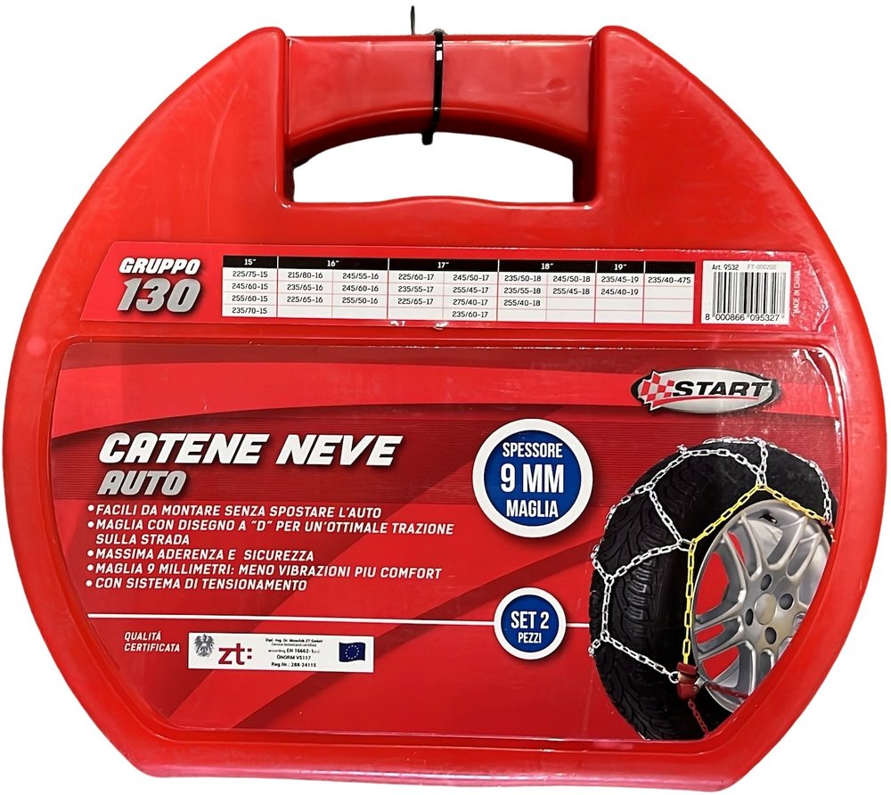 START Set due pezzi catene da neve 9 mm Gruppo 130