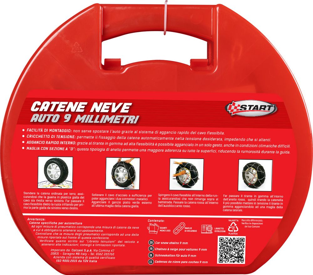 START Set due pezzi catene da neve 9 mm Gruppo 130