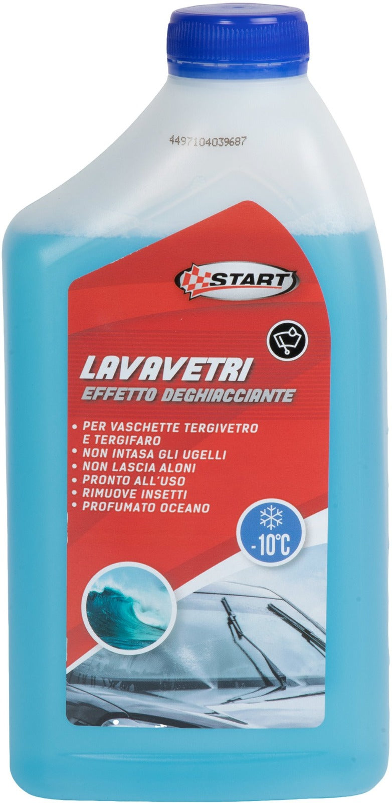START Lavavetri Deghiacciante -10 Ocean 1L Pronto Uso Non Intasa Ugelli